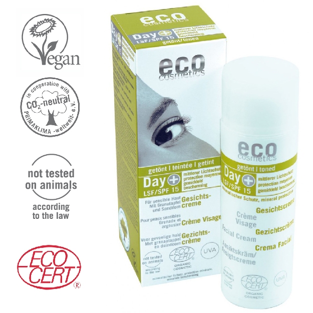 ECO Cosmetics Organik Sertifikalı Spf Mineral Güneş Koruyuculu Gündüz Neendiricisi